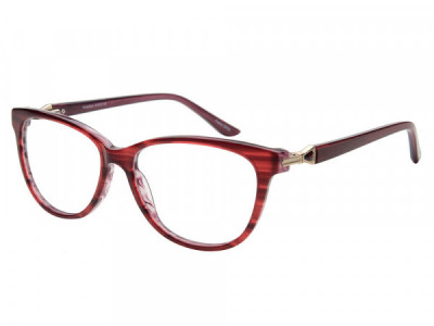Amadeus A1019 Eyeglasses, Stripe Burgundy