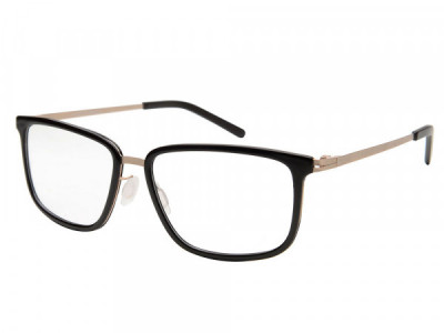 Amadeus A1012 Eyeglasses, Brown Zyl Over Gold Metal