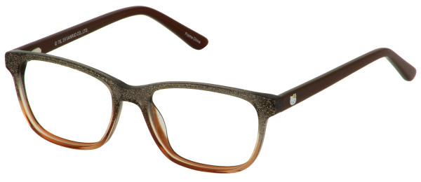 Hello Kitty HK 307 Eyeglasses, 3-BROWN GLITTER