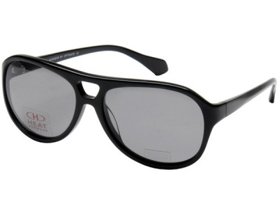 Heat HS0216 Sunglasses, Black Frame With Gray Polarized Lens