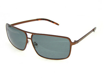 Heat HS0214 Sunglasses, Bronze Frame With Brown Polarized Lens