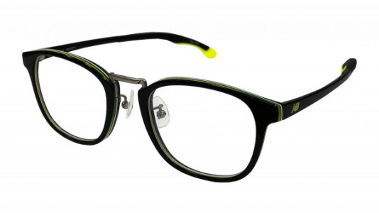 New Balance NB 4112 Eyeglasses, 3-BLACK YELLOW