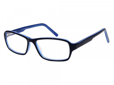 Baron BZ95 Eyeglasses, Navy Over Light Blue Crystal