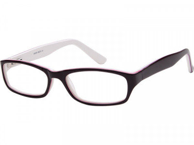 Baron BZ73 Eyeglasses, Top Dark Purple On White