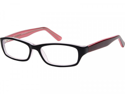 Baron BZ73 Eyeglasses, Top Black On Transparent