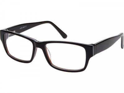 Baron BZ72 Eyeglasses, Top Black on Brown