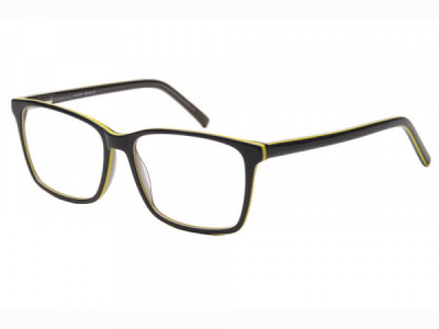Baron BZ139 Eyeglasses, Gray Over Yellow