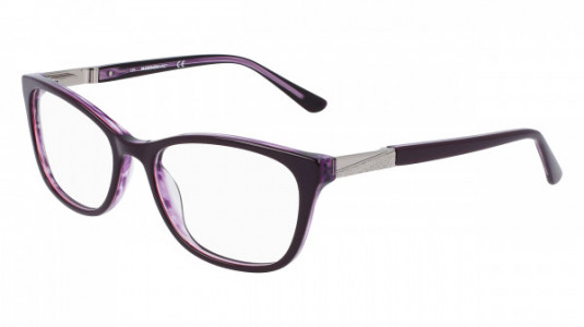 Marchon M-5010 Eyeglasses, (518) EGGPLANT OVER HORN