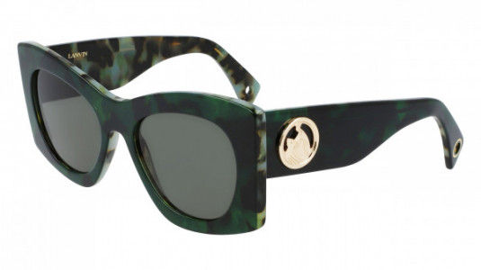 Lanvin LNV605S Sunglasses, (325) GREEN/HAVANA GREEN