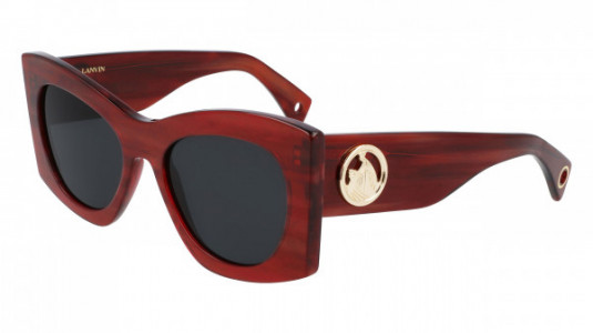 Lanvin LNV605S Sunglasses, (602) STRIPED RED