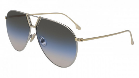 Victoria Beckham VB208S Sunglasses, (041) SILVER/BLUE