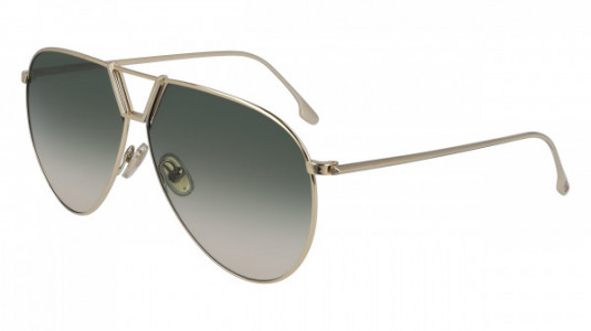 Victoria Beckham VB208S Sunglasses, (700) GOLD/KHAKI