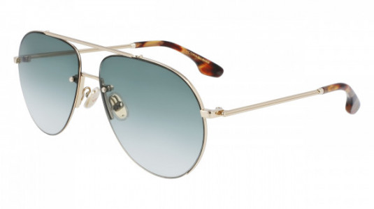 Victoria Beckham VB213S Sunglasses, (700) GOLD/KHAKI