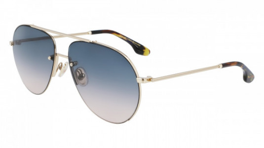 Victoria Beckham VB213S Sunglasses, (756) GOLD/PETROL/SAND