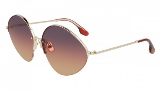 Victoria Beckham VB220S Sunglasses, (732) GOLD/GREY RED HONEY