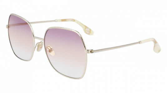 Victoria Beckham VB223S Sunglasses, (728) GOLD-PURPLE PEACH
