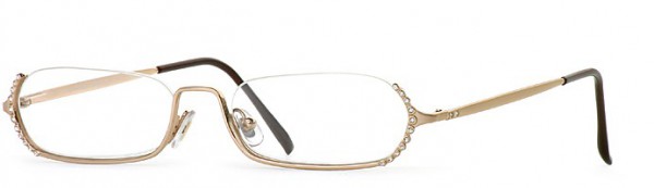 Laura Ashley Christal Eyeglasses, Gold