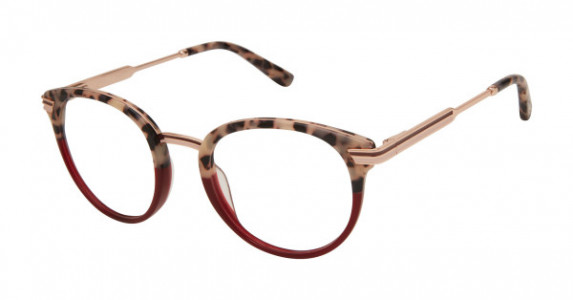 L.A.M.B. LA087 Eyeglasses, Ivory Tortoise / Burgundy (IVO)