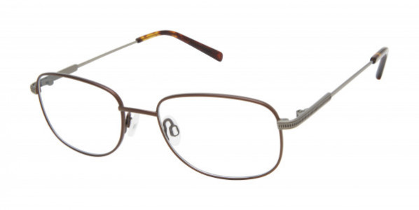 TITANflex M998 Eyeglasses, Brown/Dark Gunmetal (BRN)