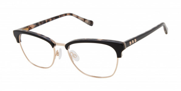 Tura by Lara Spencer LS133 Eyeglasses, Black/Rose Gold (BLK)
