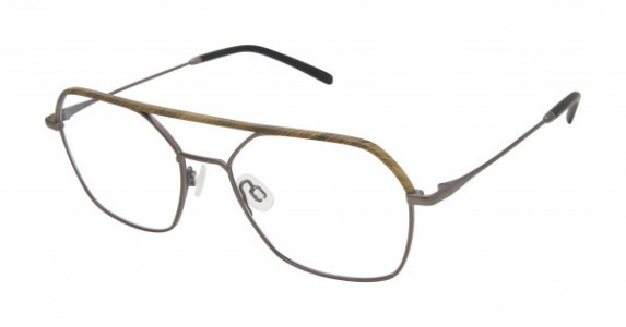 MINI 742020 Eyeglasses, Gunmetal/Brown Horn - 36 (GUN)