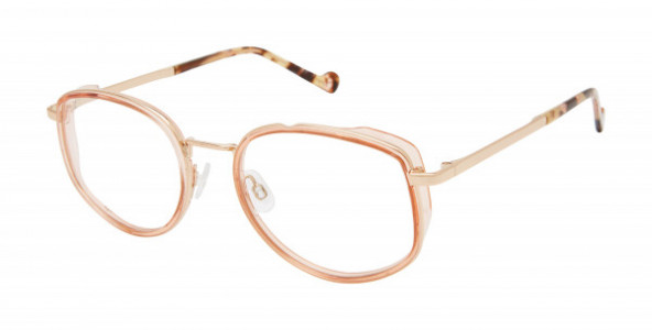 MINI 741019 Eyeglasses, Coral/Rose Gold - 52 (COR)