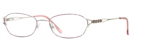 Laura Ashley Lucille Eyeglasses, Pink Silver