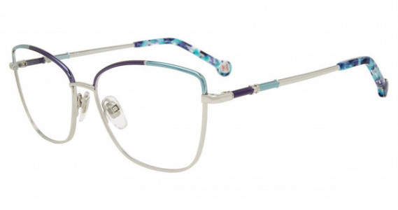 Carolina Herrera VHE179K Eyeglasses, Blue 0S40