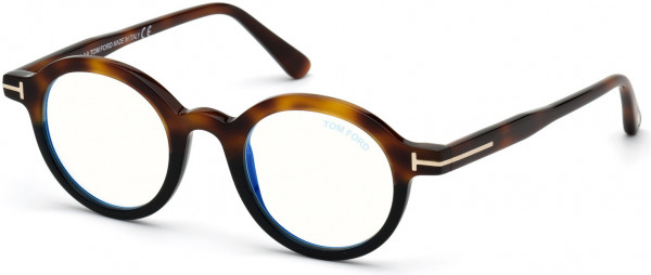 Tom Ford FT5664-B Eyeglasses, 056 - Shiny Medium Havana, 