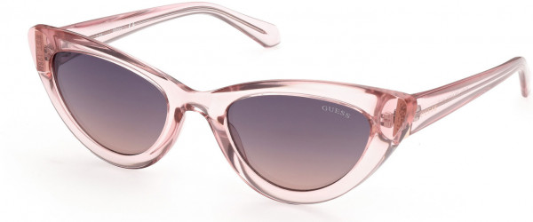 Guess GU7811 Sunglasses, 72B - Shiny Pink / Gradient Smoke
