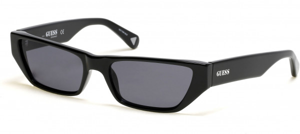 Guess GU8232 Sunglasses, 01A - Shiny Black  / Smoke