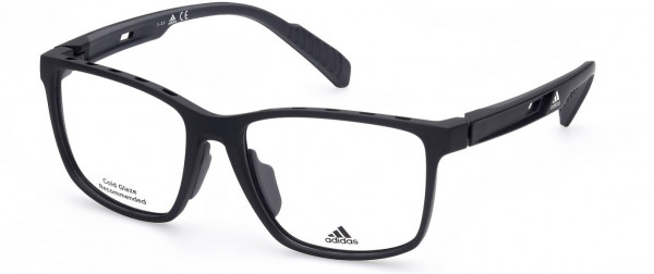 adidas SP5008 Eyeglasses, 002 - Matte Black