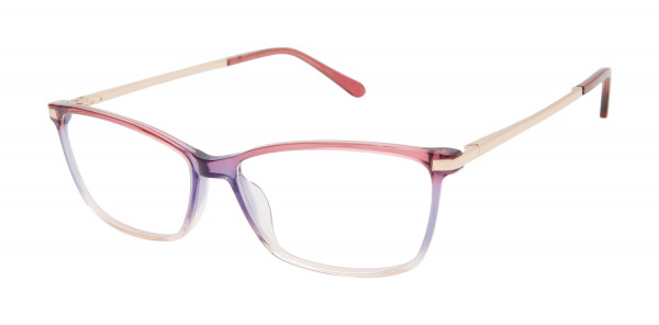 Lulu Guinness L225 Eyeglasses, Rose Purple (ROS)