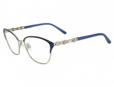 Cashmere CASHMERE 496 Eyeglasses, C-2 Denim/Silver
