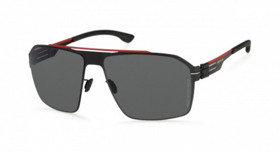 ic! berlin AMG 02 Sunglasses, Red Bridge-Black