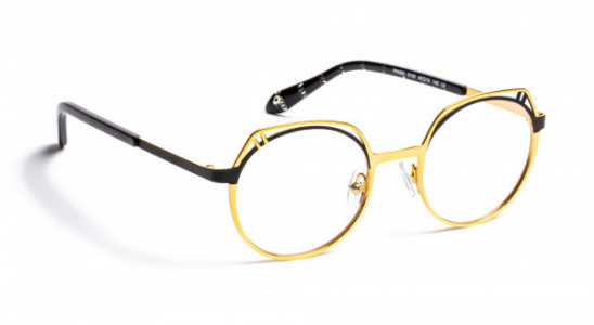 J.F. Rey PM080 Eyeglasses, SHINY GOLD/SATIN BLACK (0150)