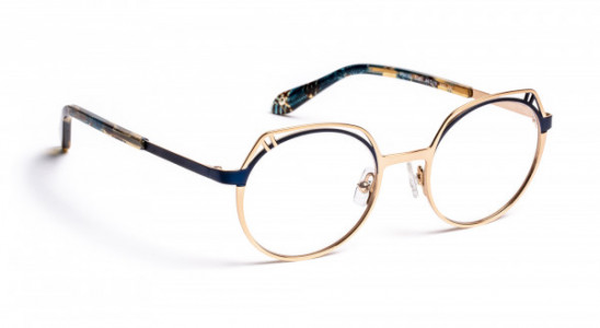 J.F. Rey PM080 Eyeglasses, SHINY PINK GOLD/NAVY (2060)