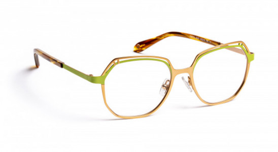J.F. Rey PM079 Eyeglasses, SATIN GOLD/GREEN (5040)