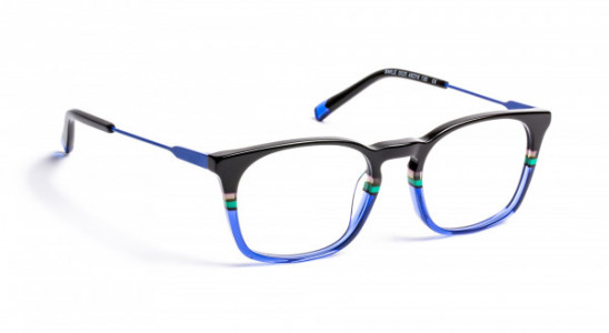 J.F. Rey SMILE Eyeglasses, BLACK/BLUE 12/16 BOY (0025)