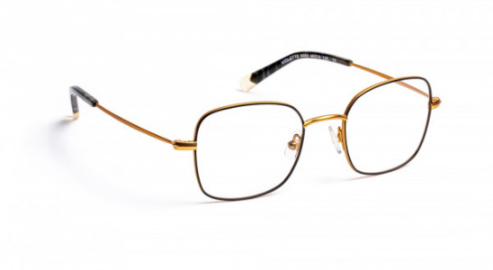 J.F. Rey VIOLETTE Eyeglasses, SATIN GOLD/BLACK 12/16 GIRL (0050)