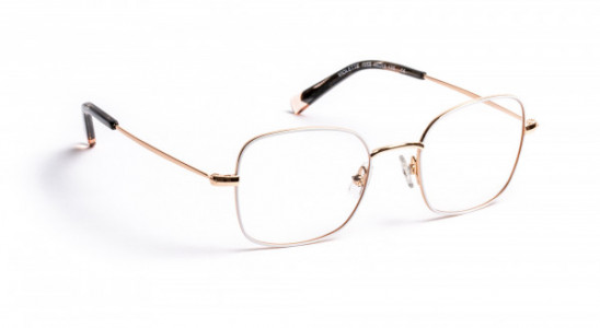 J.F. Rey VIOLETTE Eyeglasses, WHITE/SHINY PINK GOLD 12/16 GIRL (1058)