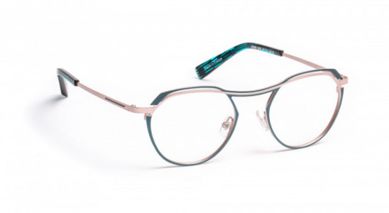 J.F. Rey JF2955 Eyeglasses, BLUE / PINK GOLD (2055)
