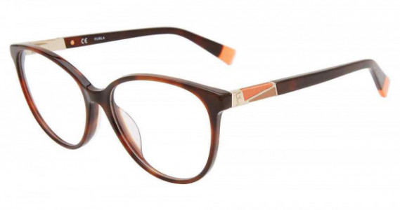 Furla VFU189 Eyeglasses, Brown