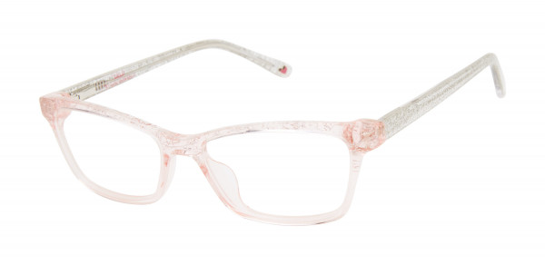 Lulu Guinness LK032 Eyeglasses, Pink Glitter (PNK)