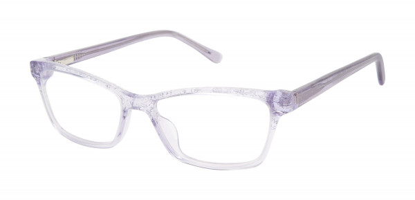 Lulu Guinness LK032 Eyeglasses, Purple Glitter (PUR)