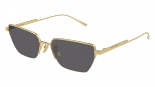 Bottega Veneta BV1107S Sunglasses, 004 - GOLD with GREY lenses