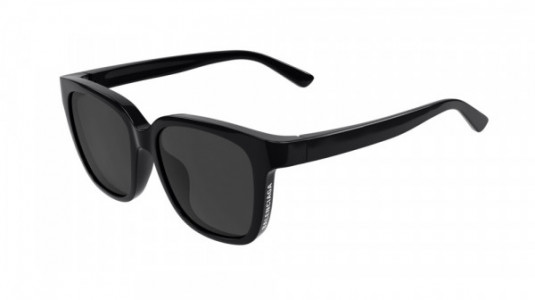 Balenciaga BB0152SA Sunglasses, 001 - BLACK with GREY lenses
