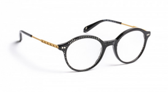 J.F. Rey PA081 Eyeglasses, NICE BLACK/SOFT GOLD (0050)