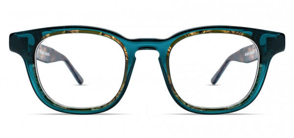 Thierry Lasry CLUMSY Eyeglasses, Translucent emerald green