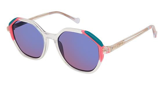 Betsey Johnson GOOD TIMES Sunglasses, Clear